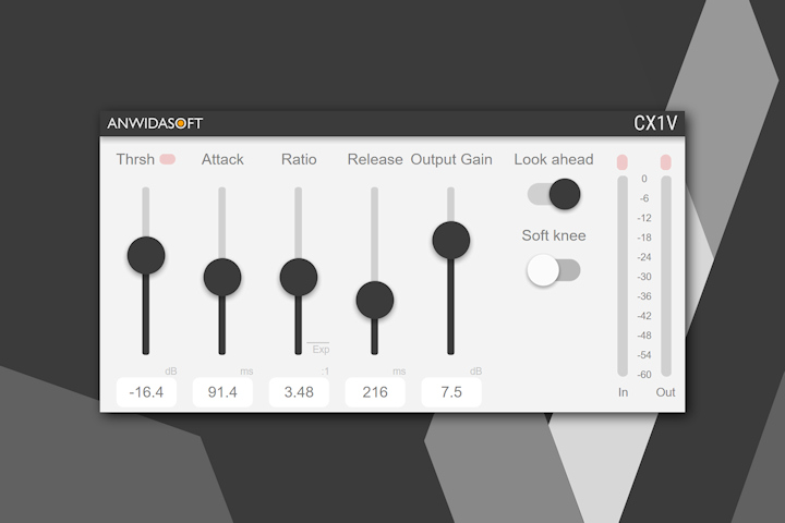 CX1V VST, VST3, AU compressor / expander plugin