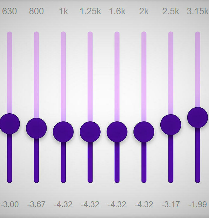 Detail of GEQ31V graphic equalizer plugin