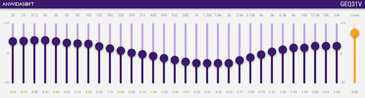 GEQ31V is a VST AU 31 bands graphic equalizer plugin for Windows and macOS