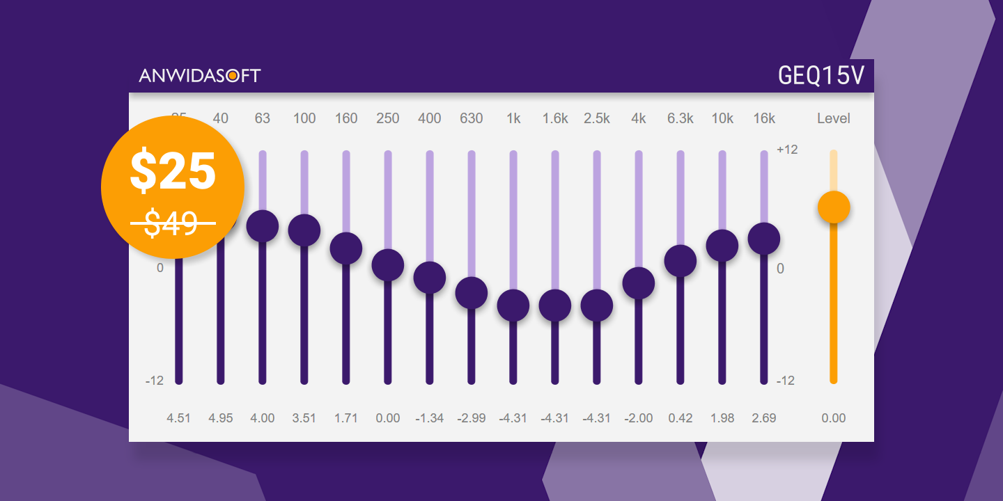 geq15v-$25 Graphic EQ plugin