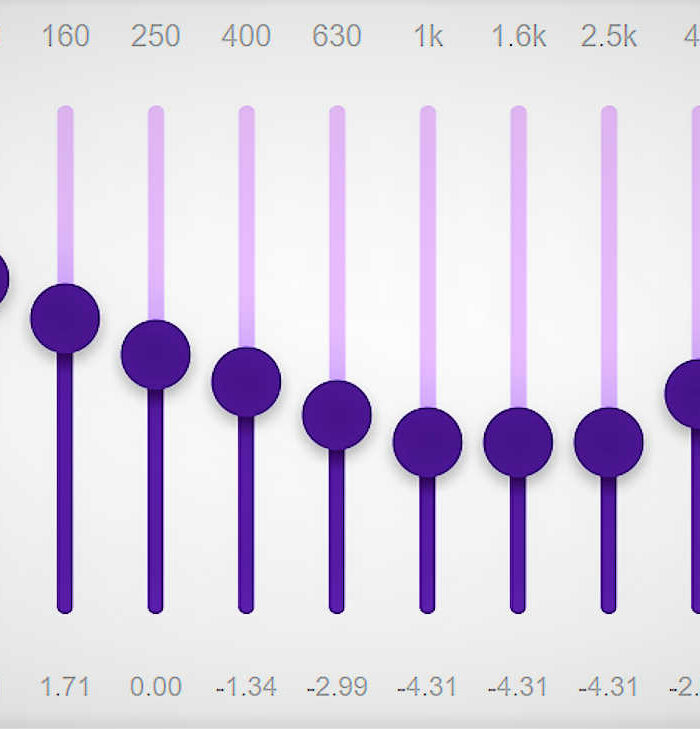 Detail of GEQ15V graphic equalizer plugin