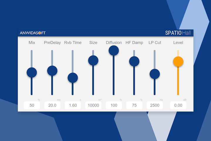 SPATIO Hall Reverb Plug-in (VST, VST3, AU)