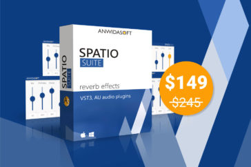 AU VST Reverb Plugins - Room, Hall, Inverse, Gate, Plate