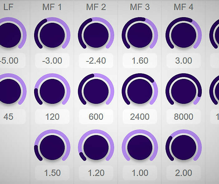 PEQ1V - Parametric EQ Plugin (VST3, AU)